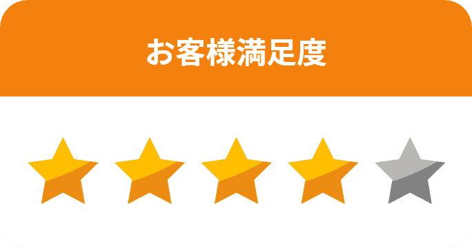 客様満足度星4